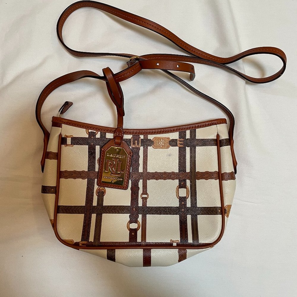Ralph Lauren Shoulder Bag Crossbody Leather Used